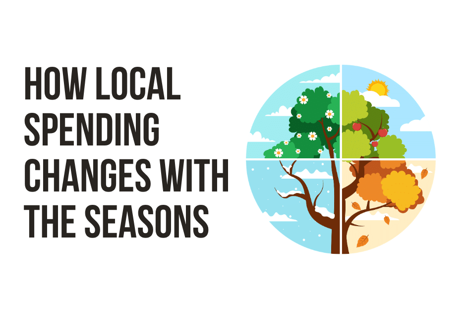 How local spending changes with the seasons